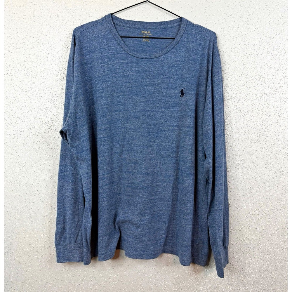 Polo Ralph Lauren Blue Crewneck long sleeve shirt Embroidered Pony XL